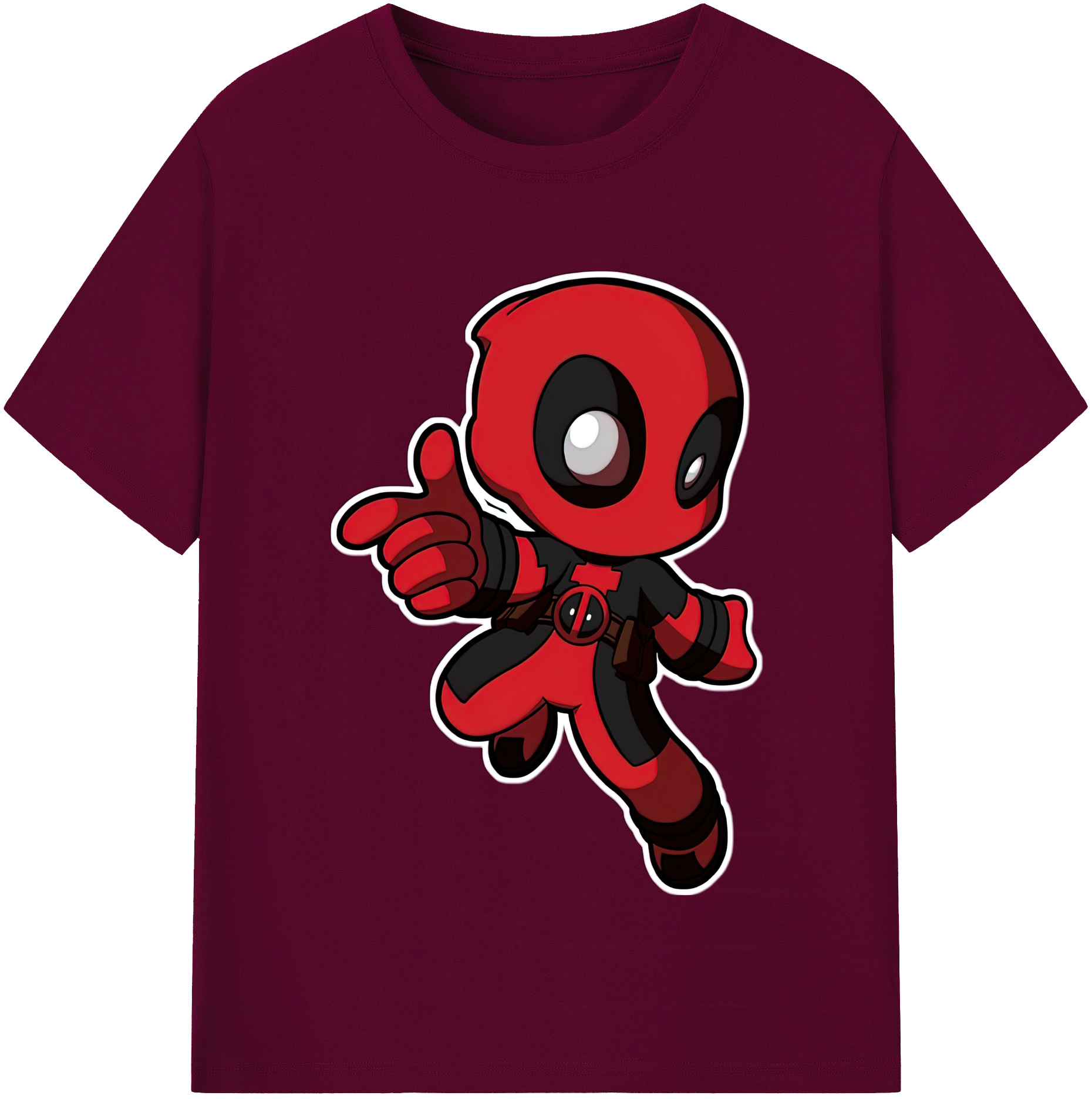 （画像用） Deadpool デッドプール レディースカジュアルプリントTシャツ（綿100％）